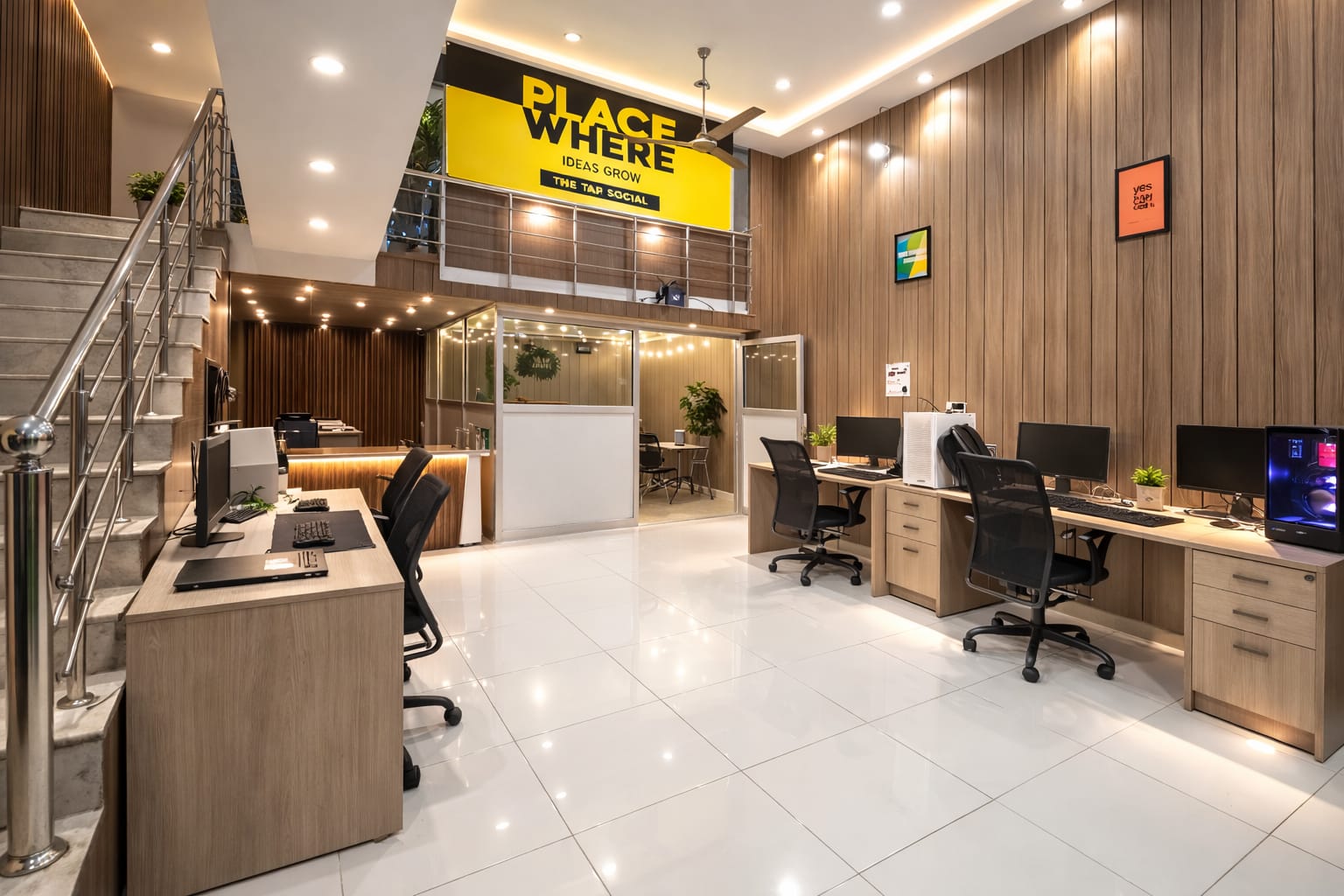 The Tap Social office